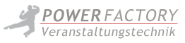 Logo der Powerfactory Veranstaltungstechnik GmbH & Co. KG
